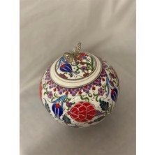 Porcelland 25  cm  Yuvarlak Kelebekli Küp