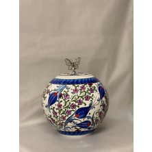 25  cm  Yuvarlak Çiçekli Küp