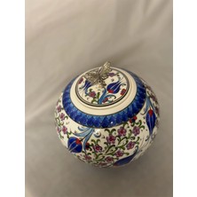 25  cm  Yuvarlak Çiçekli Küp