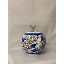 25  cm  Yuvarlak Çiçekli Küp