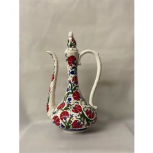 Porcelland Çini Kırmızı Ibrik Sürahi