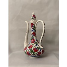 Porcelland Çini Kırmızı Ibrik Sürahi