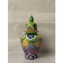 Porcelland 25  cm  Yeşil Çini Küp