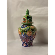 Porcelland 25  cm  Yeşil Çini Küp