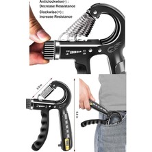 Optapro Sayaçlı 5-60 kg Ayarlanabilir El Bilek Kas Güçlendirici Yay Fitness Egzersiz Yayı El Kavrama Çalıştırıcı