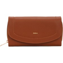 Newish Polo Kadın Taba Suni Deri Kartlık ve Cüzdan NEWPOLO296