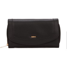 Newish Polo Kadın Siyah Suni Deri Kartlık ve Cüzdan NEWPOLO296