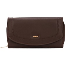 Newish Polo Kadın Kahverengi Suni Deri Kartlık ve Cüzdan NEWPOLO296