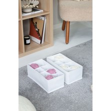 Rek Home 2'li 8 Bölmeli Çocuk Odası Dolap Çekmece Içi Çamaşır Çorap Düzenleyici Petek Akordiyon Organizer