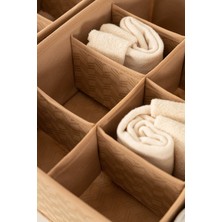 Rek Home 4'lü Balıksırtı Desenli Çocuk Odası Dolap Çekmece Içi Çorap Düzenleyici Petek Akordiyon Organizer