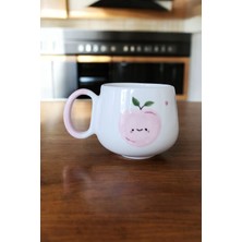 Boonlüle Mutlu Elma El Yapımı Seramik Mug 200 ml Fincan