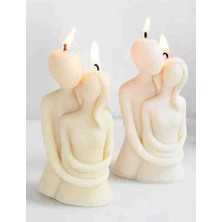 Alfa Gift Alfagifts Aşkla Sarılan Sevgililer Mumu