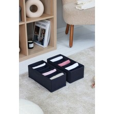 Rek Home 2'li 6 Bölmeli Çocuk Odası Dolap Çekmece Içi Çamaşır Çorap Düzenleyici Petek Akordiyon Organizer