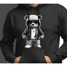 Kapüşonlu Uzun Kollu Unisex Swaetshirt Erkek Kadın Baskılı  Joker Aslan Ayı Kaplan Sweatshirt