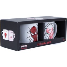 Ottoland Home Seramik Kupa Bardak Ikili 350 ml Spiderman Kuromi Hello Kitty Melodi Temalı Hediyelik