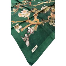 Badem Ağacı Twill Ipek Eşarp