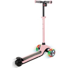 Globber One K E-Motion 4 Plus - Işıklı Elektrikli Scooter - Pastel Pembe