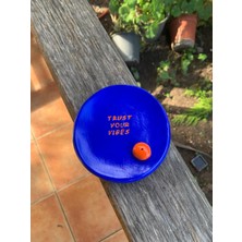 El Yapımı Seramik Tütsülük Lacivert Arkadaşa Hediye Trust Your Vibes