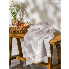 LC Waikiki Lcw Eco Beyaz Nakışlı Banyo Havlusu 70 x 140