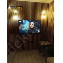 Dekobase 100X240 cm Atlantik Çam Renk Akustik Ahşap Duvar Paneli
