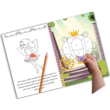 Oksijen Oyuncak Bitmeyen Tükenmeyen Masal Temalı Tak Çıkar Numaralı Sticker Boyama Kitabı Eğlenerek Öğren Boya ve Keşfet
