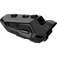 Wobo L4 4 Kişilik Motosiklet Kask Bluetooth Intercom Kulaklık Seti