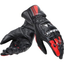 Daınese Eld/druıd 4 Lthr Gloves Black/lava-Red/whıte