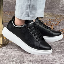 Pumant Siyah Renk Beyaz Tabanlı Mcqueen Style Spor Ayakkabı Günlük Sneaker 310