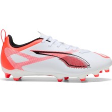 Puma Ultra 5 Play Fg/ag Jr Çocuk Beyaz Futbol Krampon 10817001 Erkekler İçin Yüksek Performanslı Ayakkabı