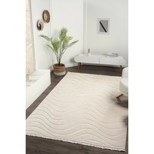Bej Yumuşak Dokulu Halı Kilim Salon Mutfak Koridor Yolluk Oturma Odası Dokuma Makine Halısı Bej