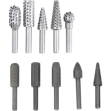 Ahşap Oyma ve Metal Aşındırma 10LU Matkap Uç Seti Törpü Eğe Hobi Seti