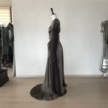 Kadın Vizon Tek Omuz Sandra Elbise