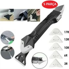 Rüyayı Derz Kazıyıcı Fayans Derz Dolgu Kazıma Aparatı ve Uygulayıcı 5 Parça Silikon Çekme Uygulama