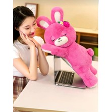 Çilek Tavşan Büyük Boy 65 cm Uyku Arkadaşı | Sevgiliye Hediyelik Sarılma Yastığı| Yumuşak Peluş