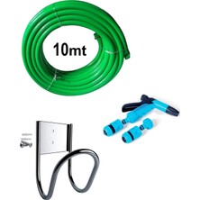 Depolife Bahçe Sulama Hortum Seti Sarma Aparatı Tabanca Fıskiye Yağmurlama Başlık Bağlatı Kaplin Seti