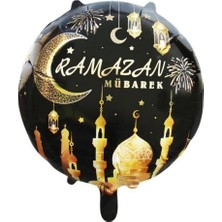 Parti Sürprizi Ramazan Mübarek Cami Desenli Folyo Balon 1 Adet