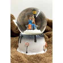 Sokak Lambası Modelli 6 Farklı Işık ve 5 Farklı Müziği ile Kar Küresi Büyük Boy