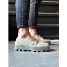 Shoecide Yüksek Taban Klasik Ayakkabı 779 Vizon Süet