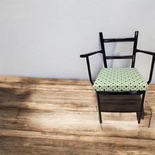 Düşler Ev Tekstili 40*40 Yeşil Desenli Sandalye Minderi