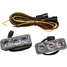 10V-80V GÜNDÜZ SÜRÜŞ LAMBASI SİNYALLİ 3 LEDLİ (87*31 MM) (2 AD)