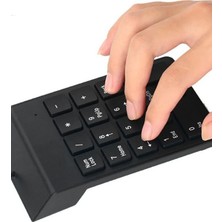 Techno Station Numeric Keypad-Numpad-Usb Kablolu Keypad 18 Tuş Numped Keyped Yan Tuş Klavye