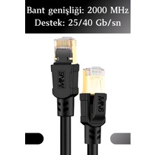 MN6 M110XF Cat8 Kablo/5 METRE/40GBPS-2000MHZ-26 Awg-S/ftp-Cat8 Ethernet Kablosu