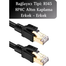 MN6 M110XF Cat8 Kablo/5 METRE/40GBPS-2000MHZ-26 Awg-S/ftp-Cat8 Ethernet Kablosu
