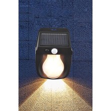 Techno Station Şık Görünümlü Suya Dayanıklı Hareket Sensörlü Güneş Enerjili Balkon Bahçe Aydınlatması