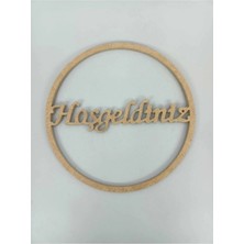 Hoşgeldiniz Yazılı 25CM Kasnak / Makrome Halka / 3mm