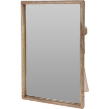 Boyner Evde Ev Aynası Ahsap Cerceveli Kare 60CM