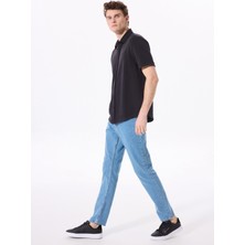 Fabrika Normal Bel Normal Paça Straight Mavi Erkek Denim Pantolon F5SM-PNT 2768