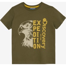 Discovery Expedition Baskılı Haki Erkek T-Shirt D5SB-TST3219