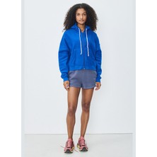 American Vintage Yuvarlak Yaka Düz Mavi Kadın SweatShirt BOBY03FE25_BLEU De Pru