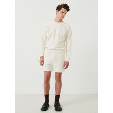 American Vintage Ekru Erkek Sweat Şort MBOBY09AE25ECRU